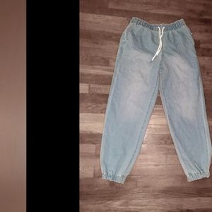 Light Blue Denim Joggers